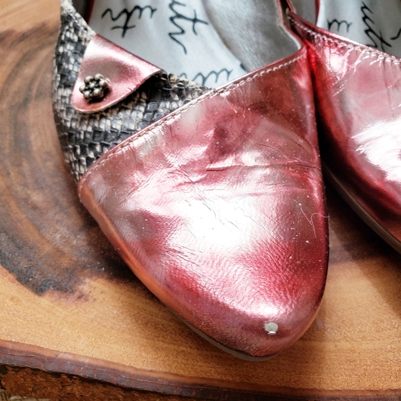 UTV | FEMININE MARY JANE METALLIC ROSE SNAKESKIN - Picture 15 of 15